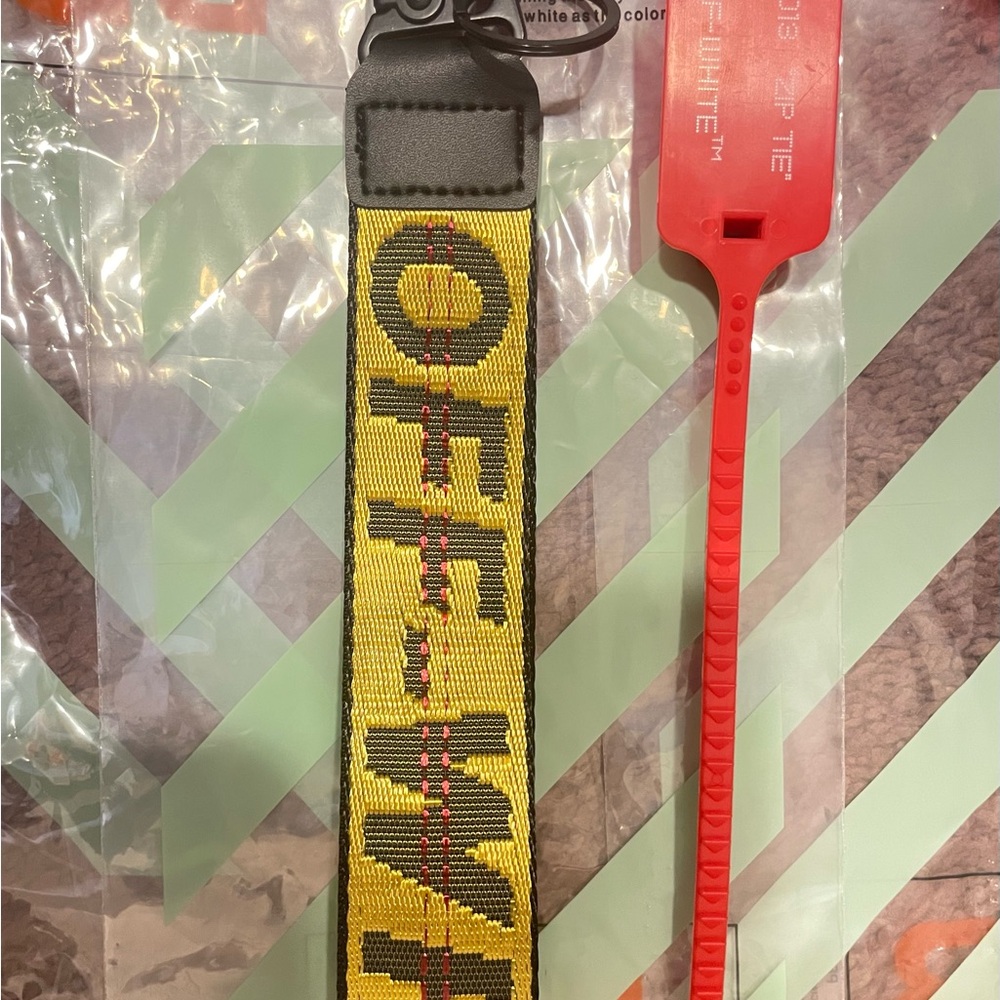 Off-White Yellow and Black Industrial Belt